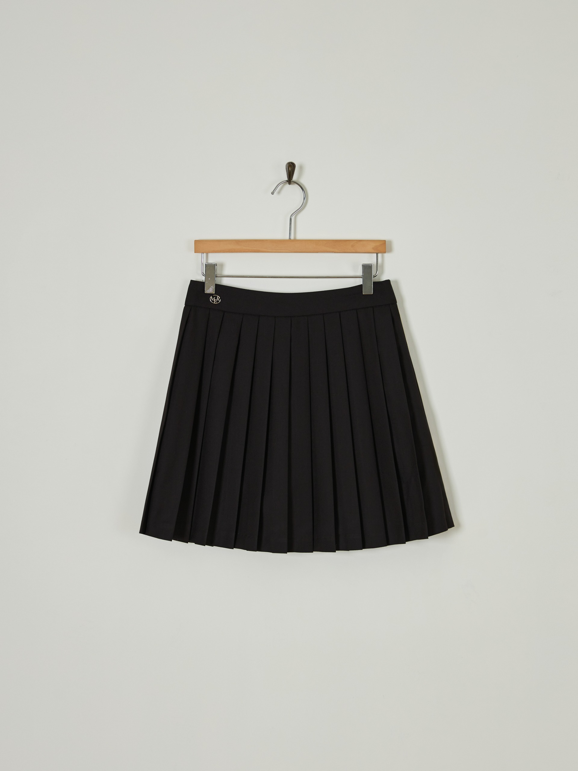 Pavé pleated skirt[BLACK][Departure today]